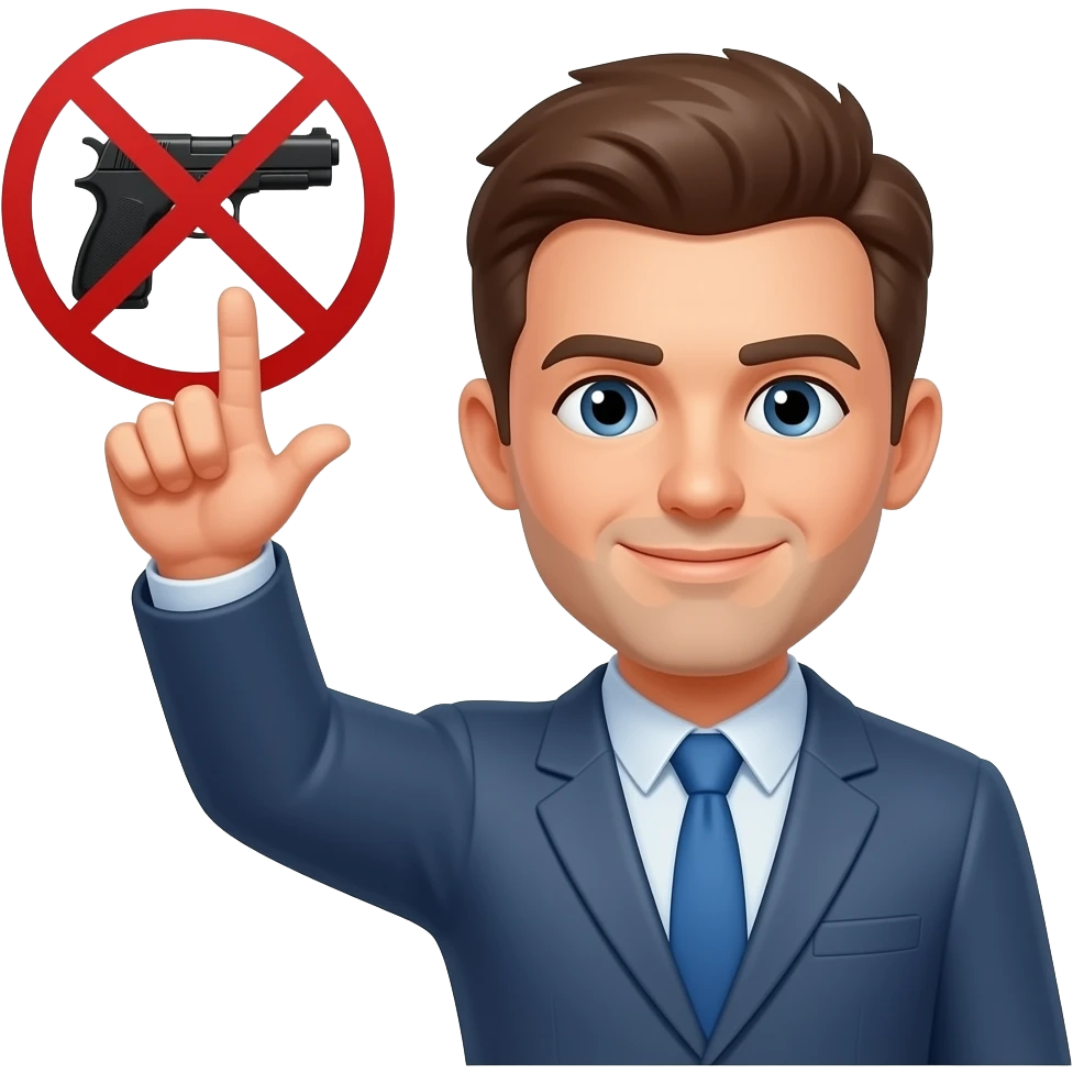 Silaha hayır emojisi emoji