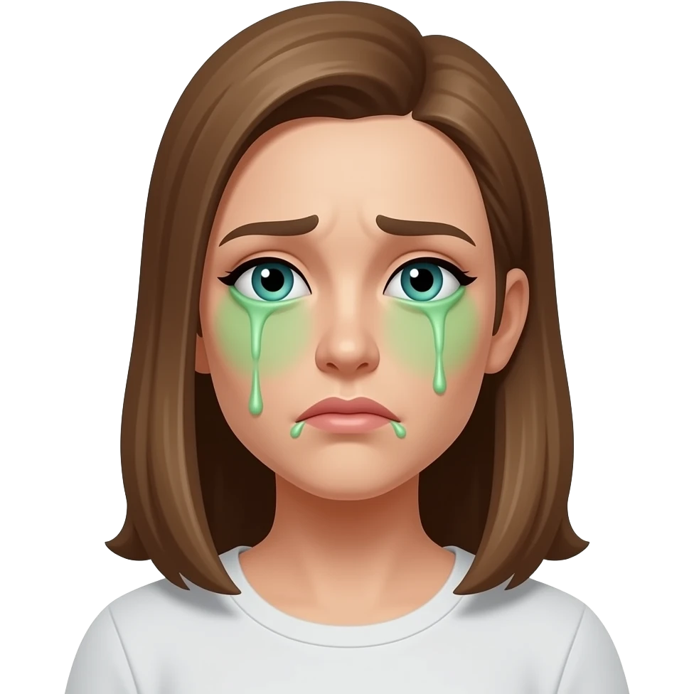 woman green sick emoji