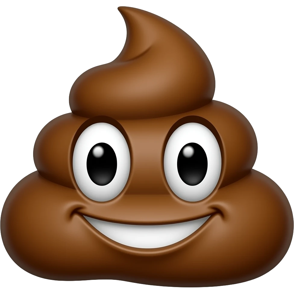 Hard poop emoji