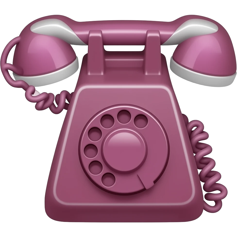 Burgundy phone emoji