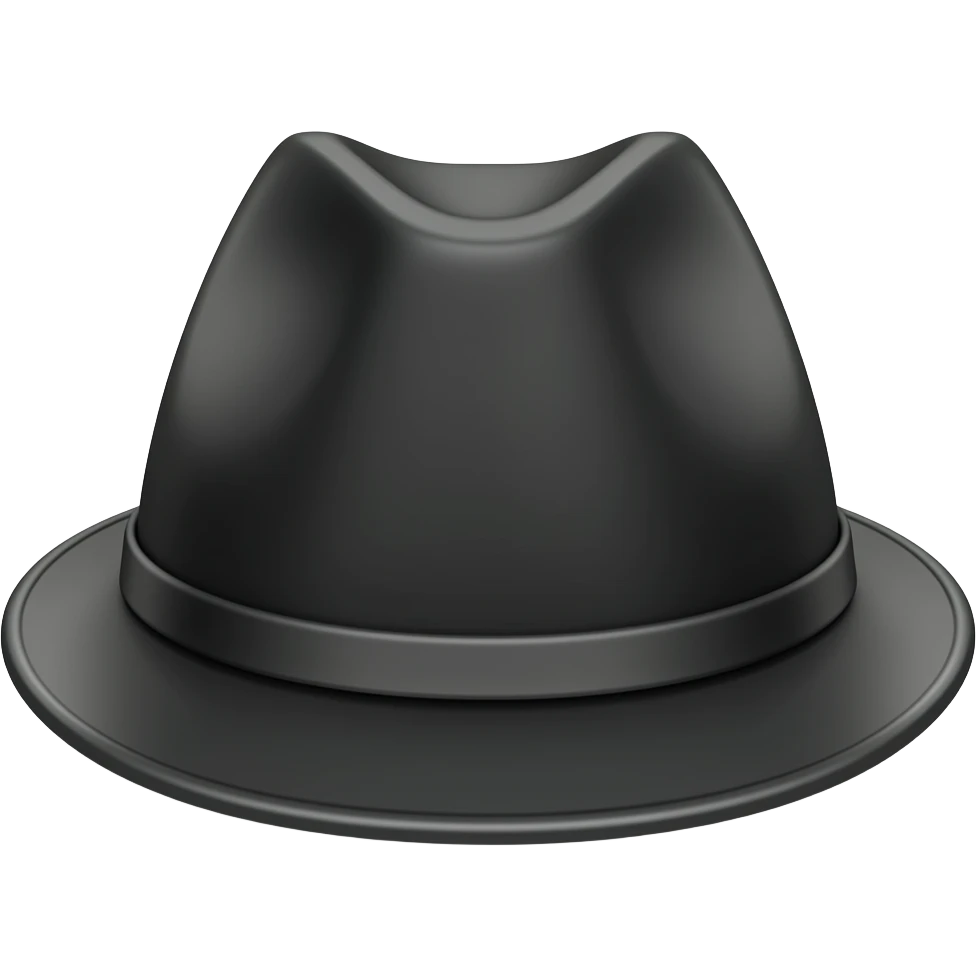 black hat emoji
