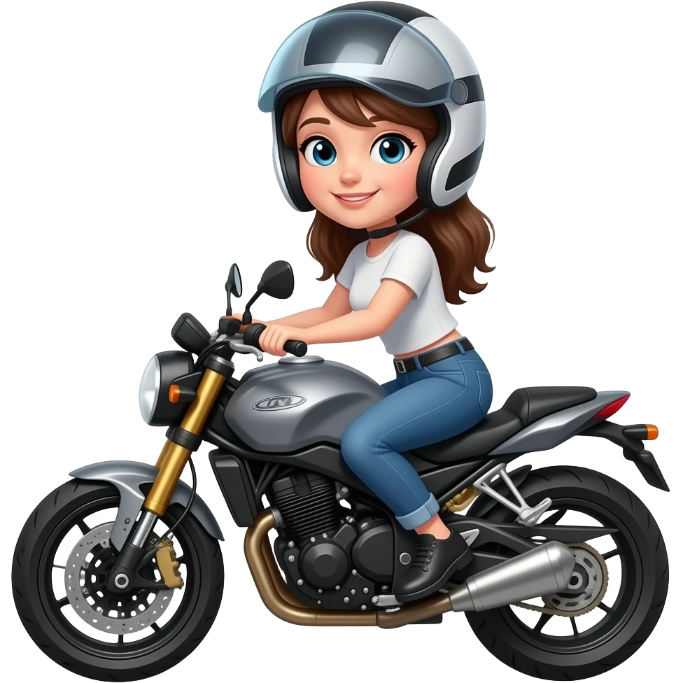 Chava en moto emoji