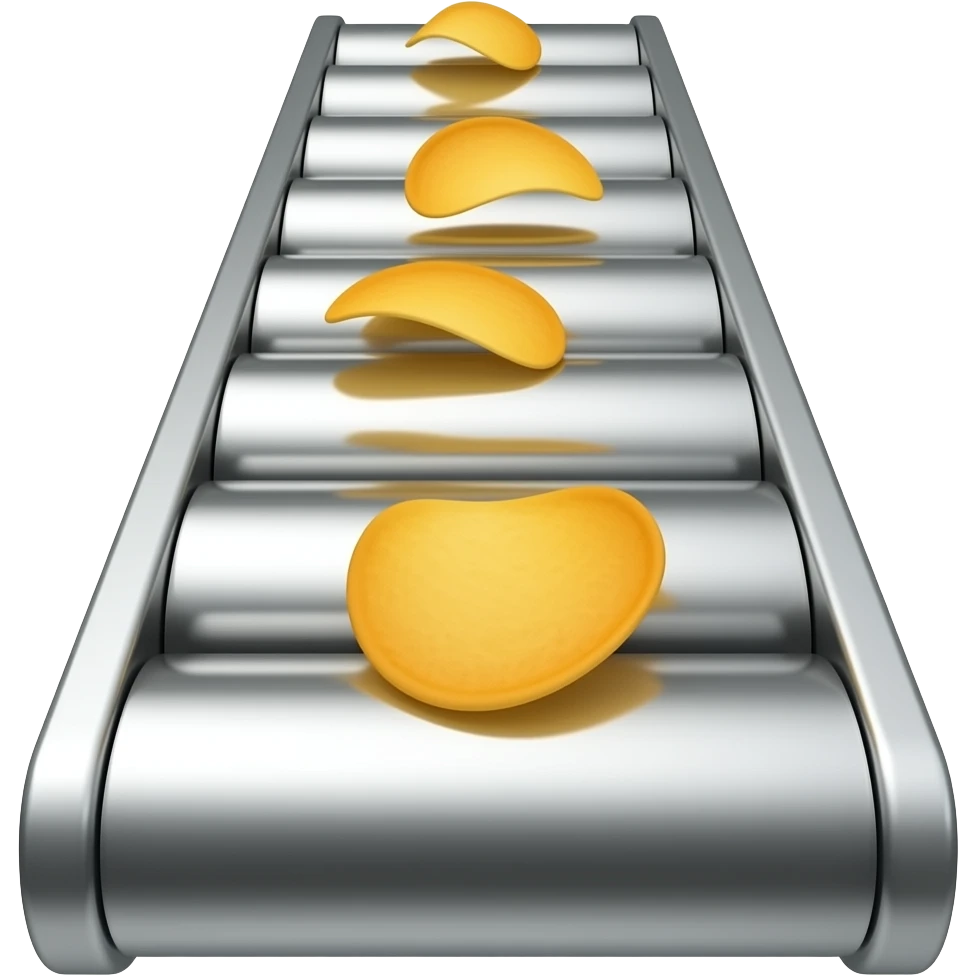 Конвейер с чипсами emoji