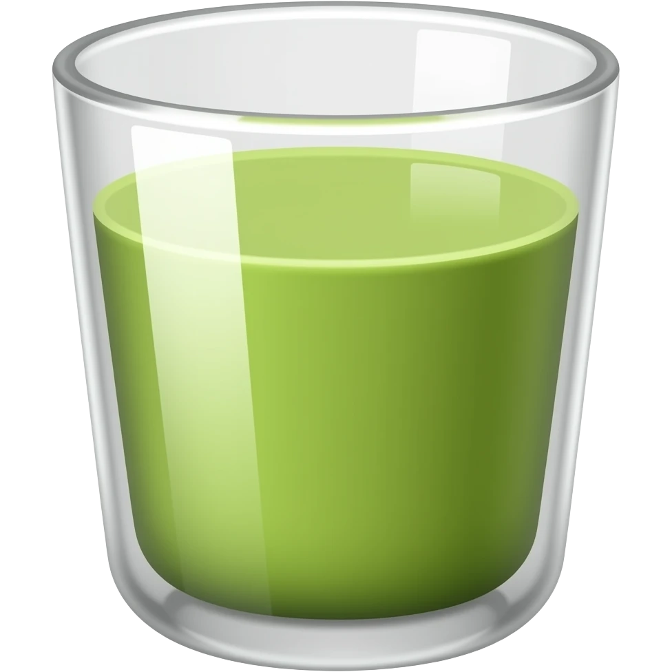 glass of matcha emoji