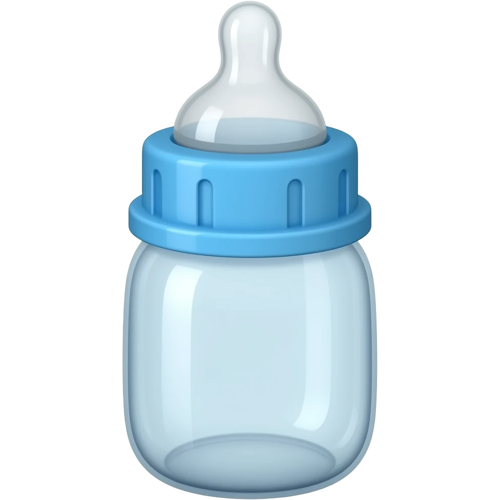 Blue baby bottle emoji