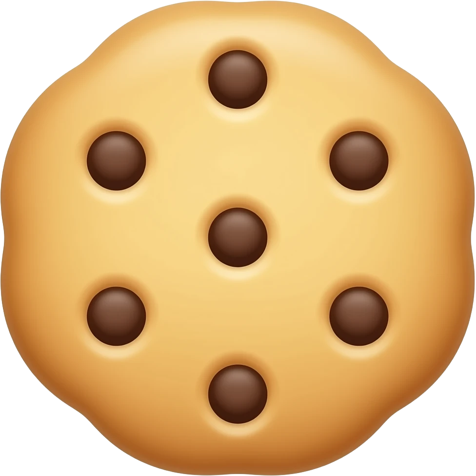 Hot cookie emoji