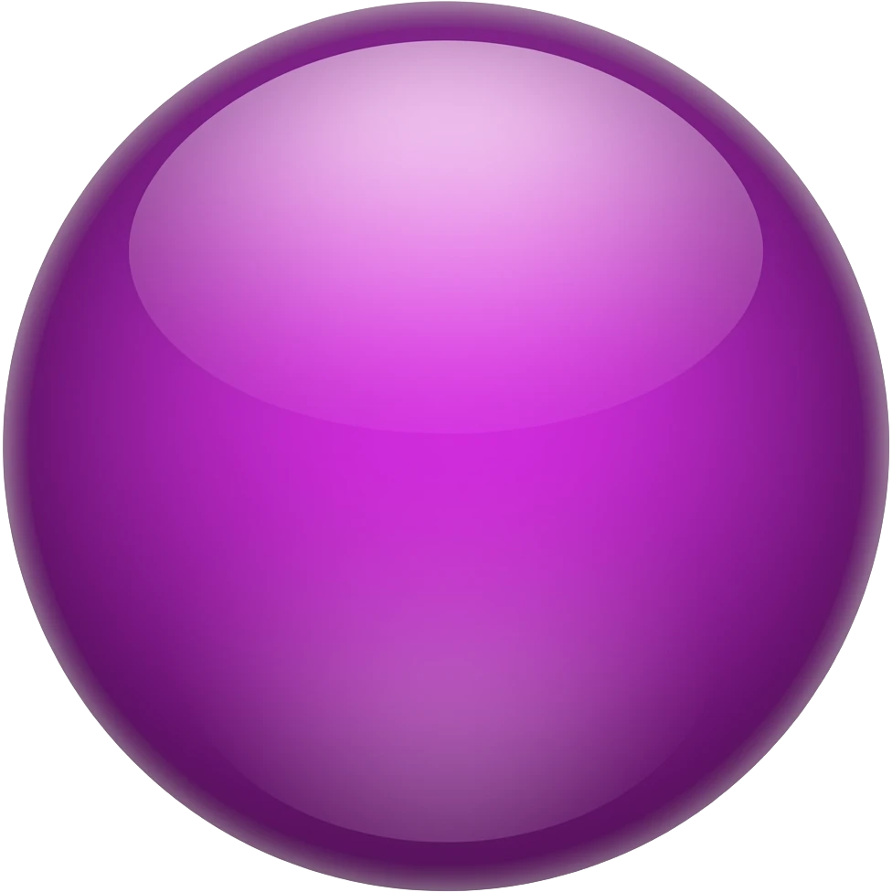 bright purple glossy sphere emoji