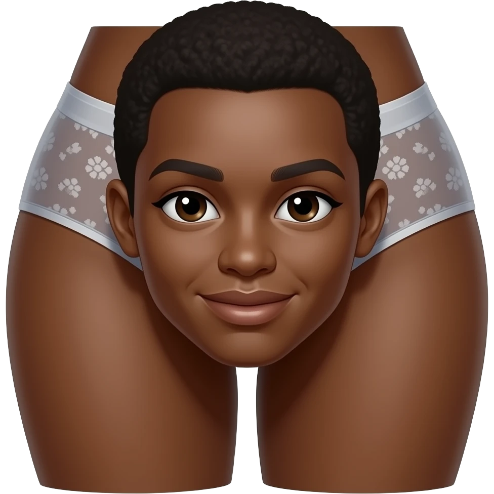 Panty dark skin emoji