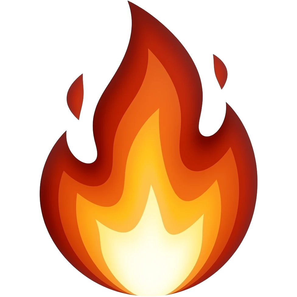 Fire black emoji