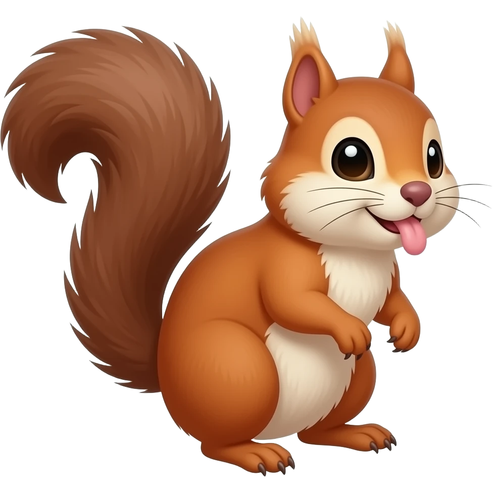 Farting chipmunk from tail emoji