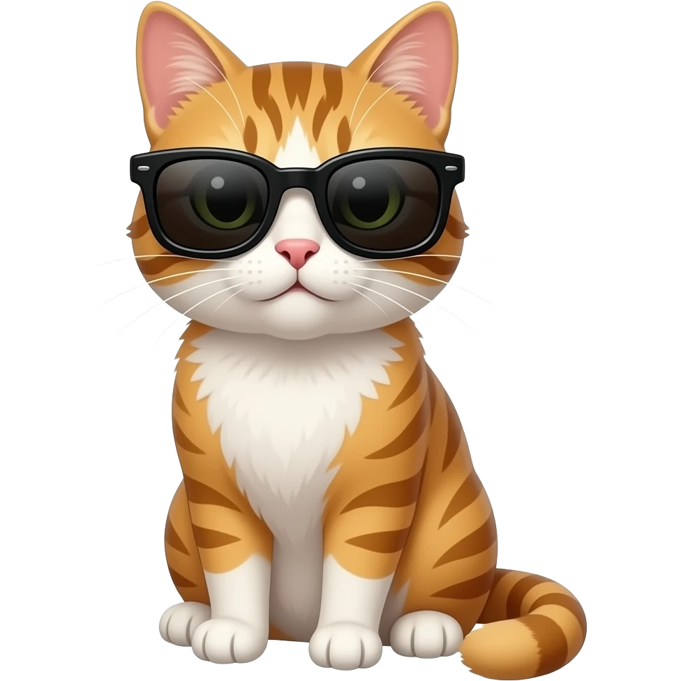 Cat wearing sunglasses emoji