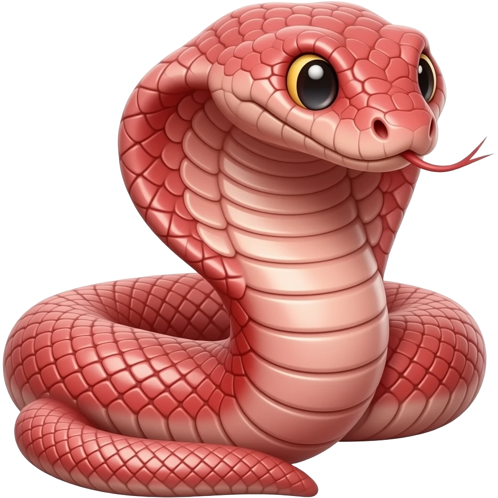 Red fatty balooned snake emoji emoji