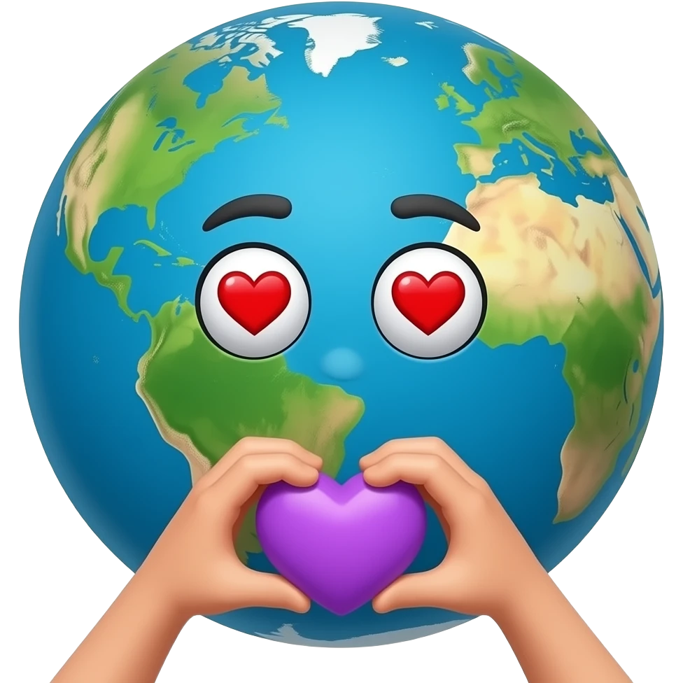 🫶🏻😍💜🌎 emoji
