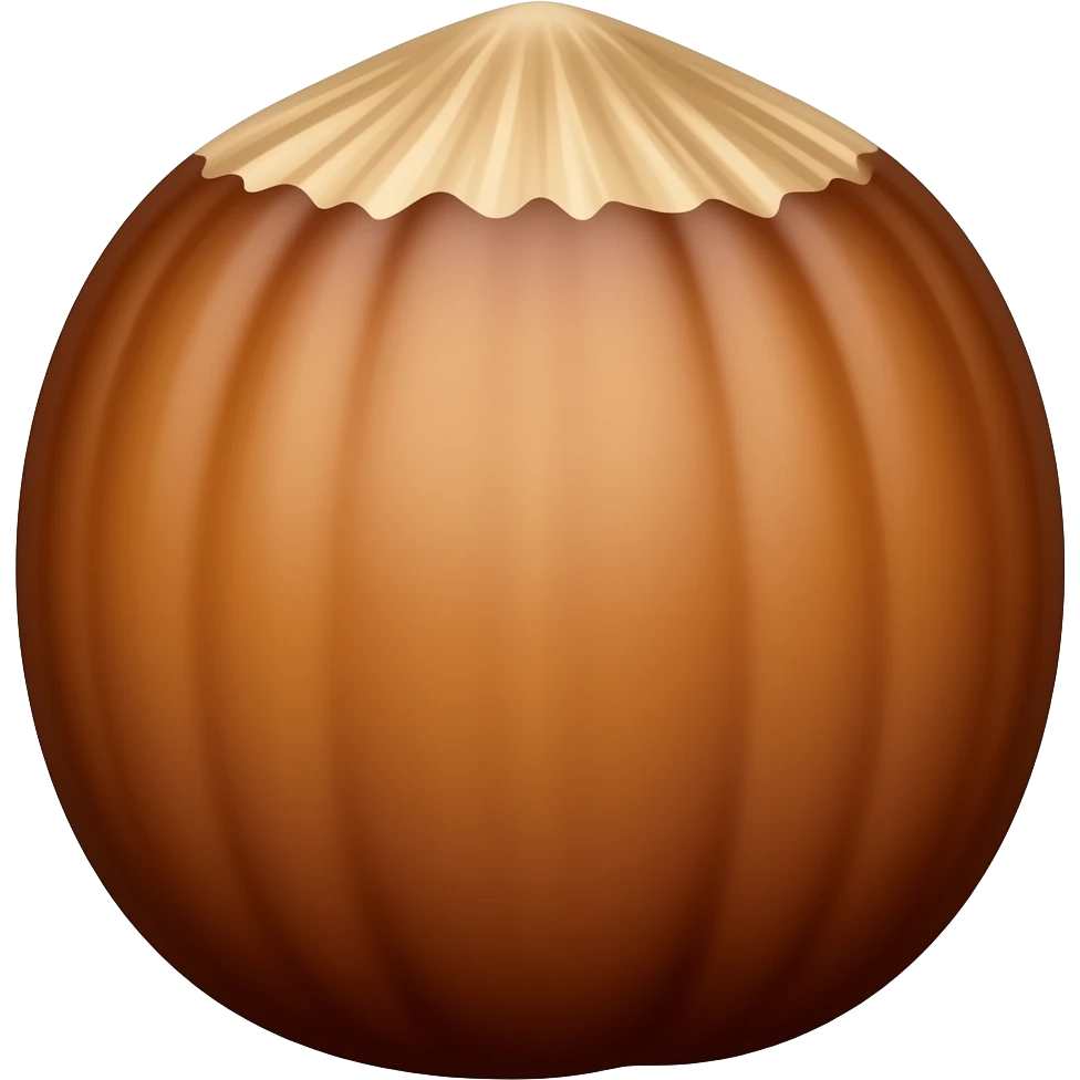 Hazelnut emoji