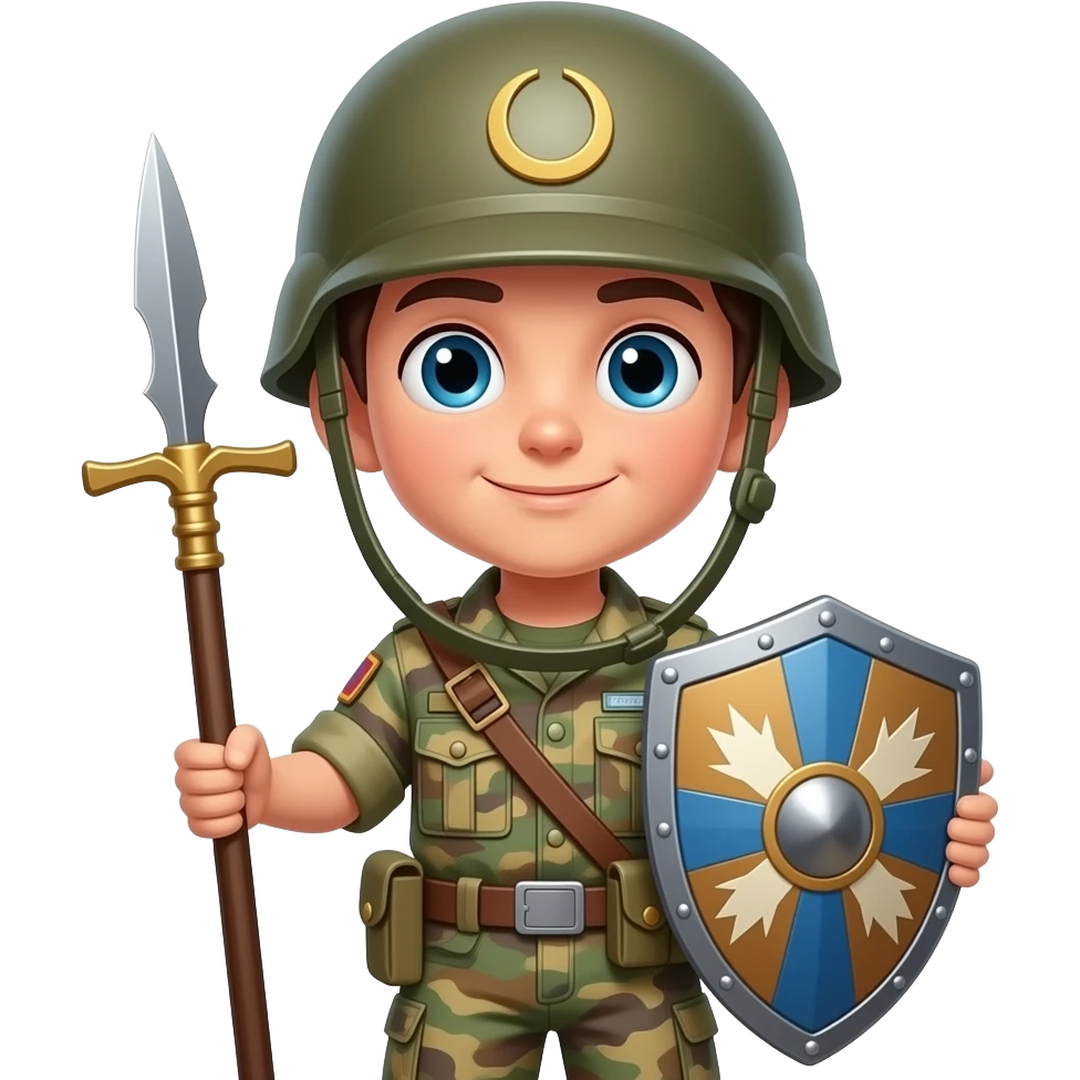 Soldier boy shield emoji