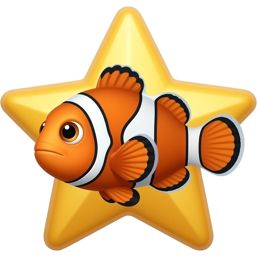 make a star dancing with nemo side by side emoji