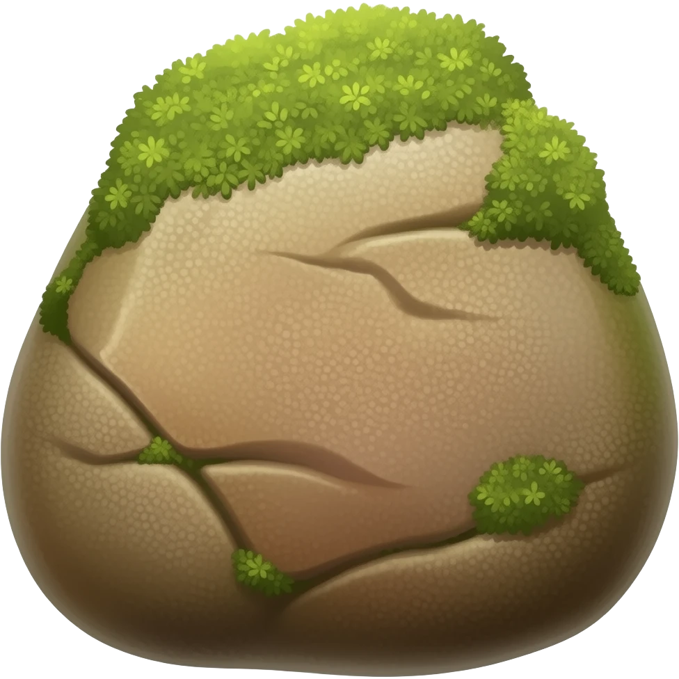 Pine-rust tinted stone - front facing emoji
