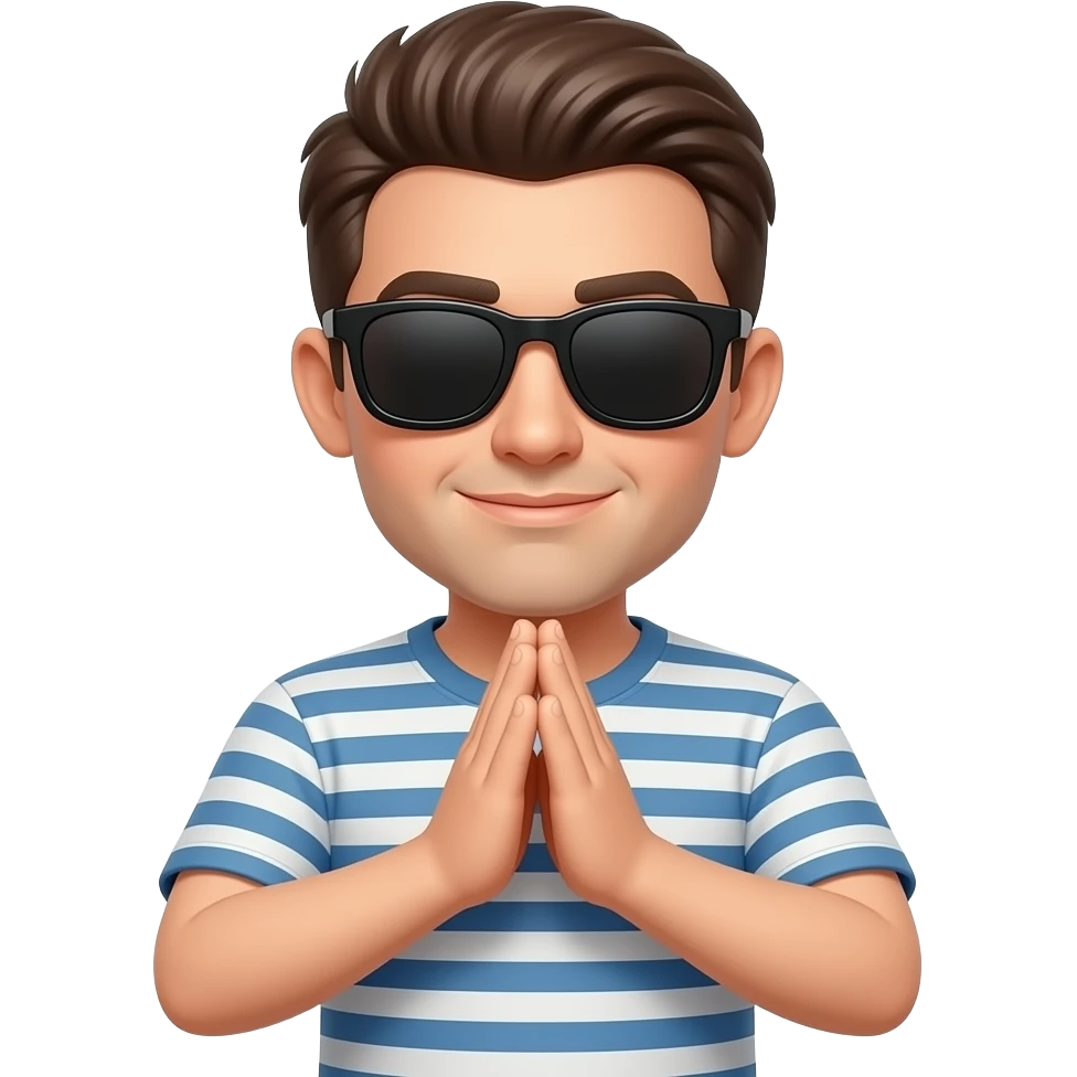 😎+🙏 emoji