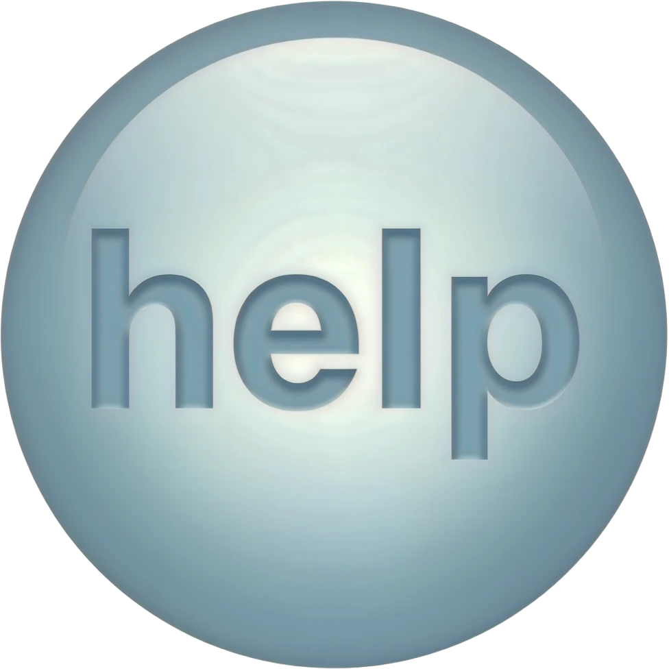 Make a bubble that hat the word help in it emoji