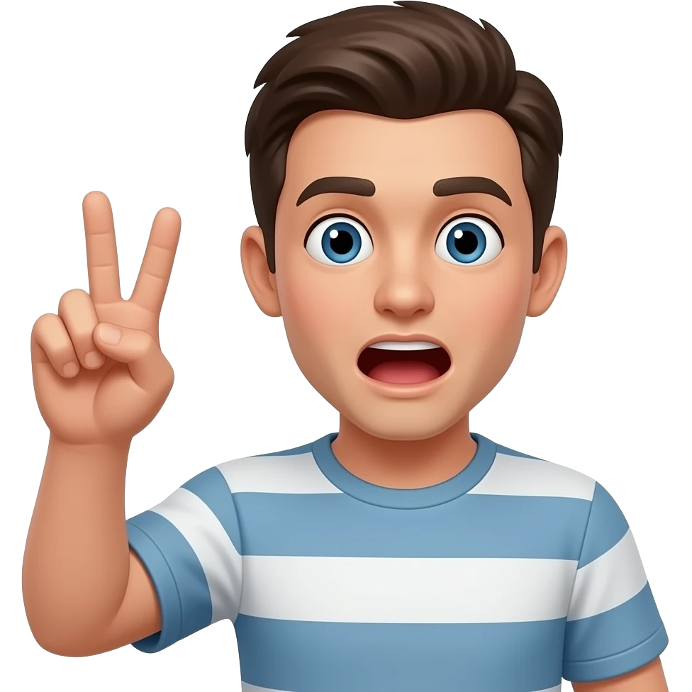 😳✌️ emoji