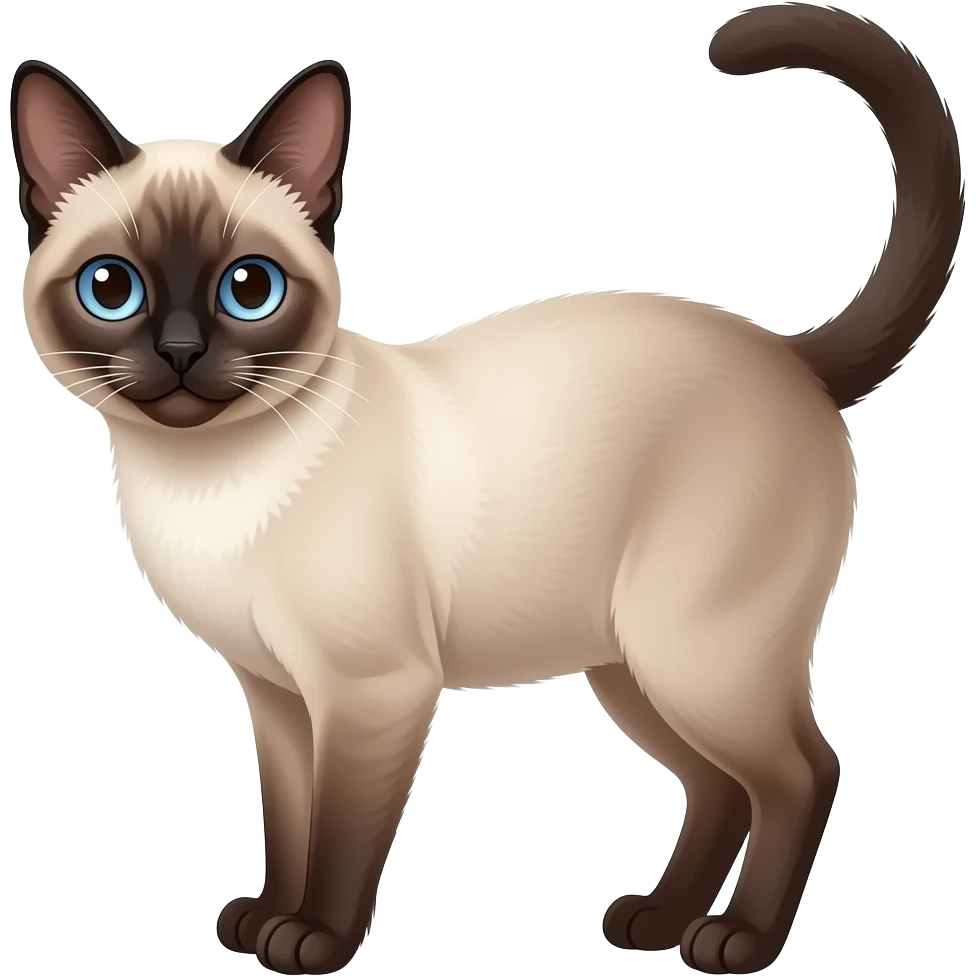 Siamese cat emoji