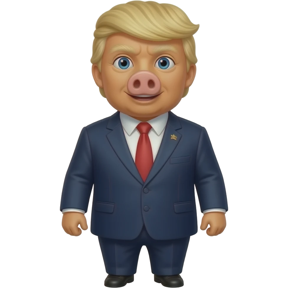 Trump pig emoji