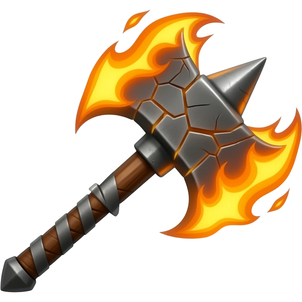 flaming warhammer emoji