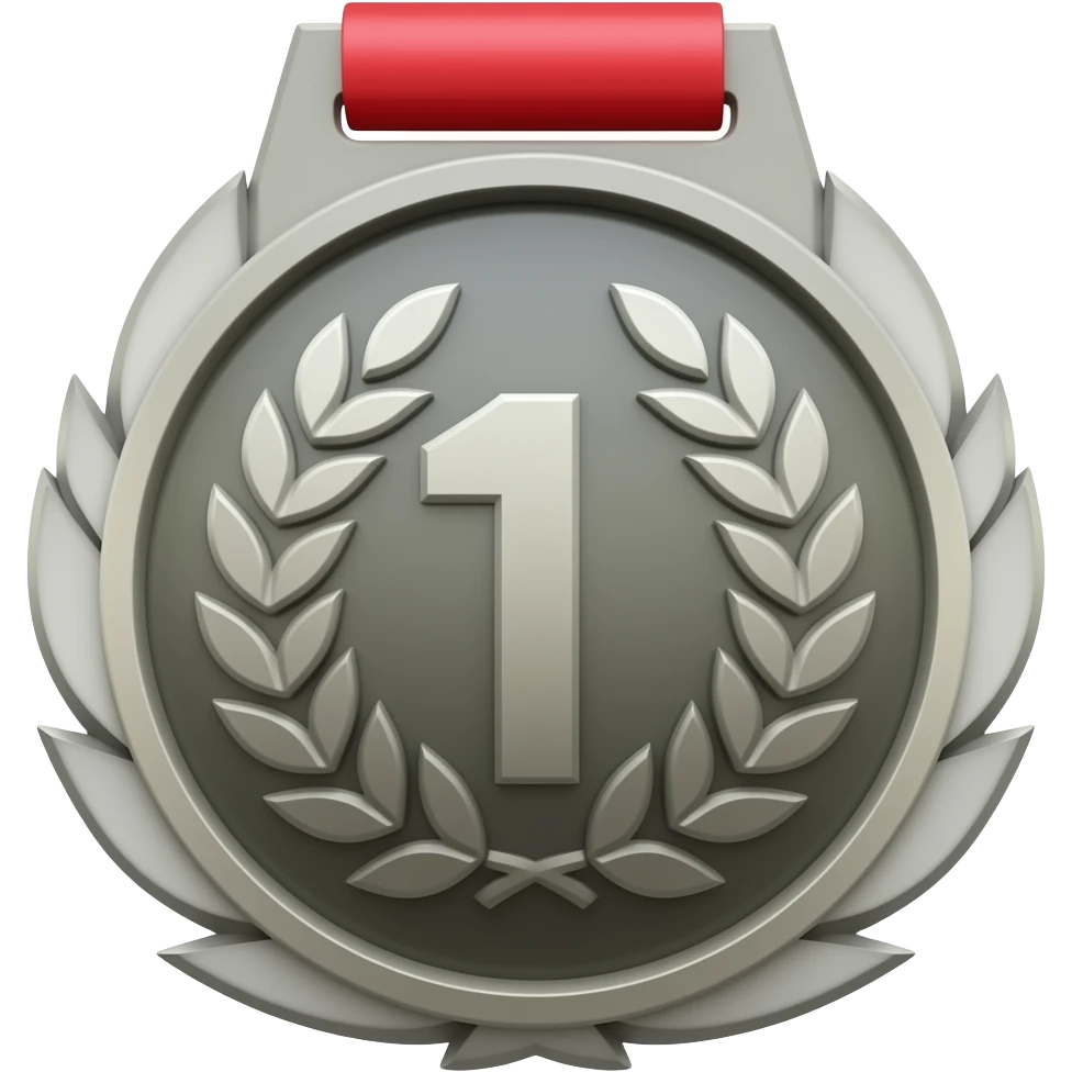 Black elite medal emoji