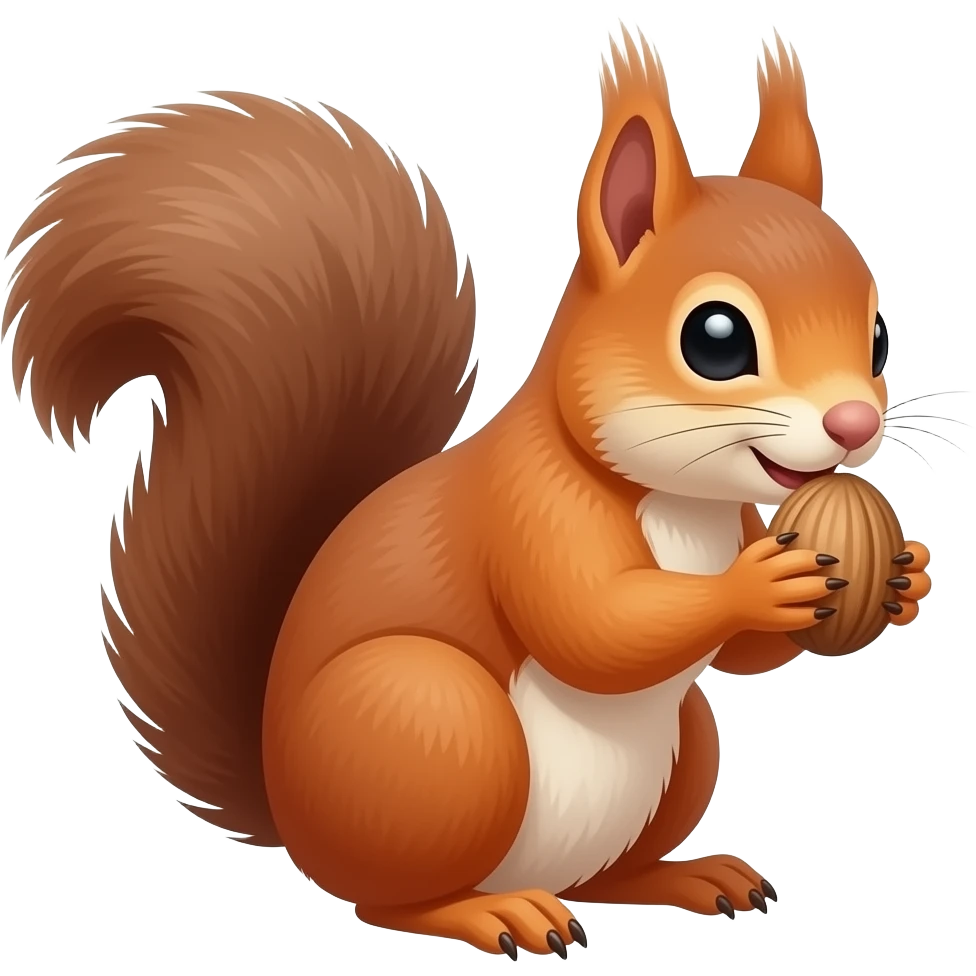 squirrel eats emoji