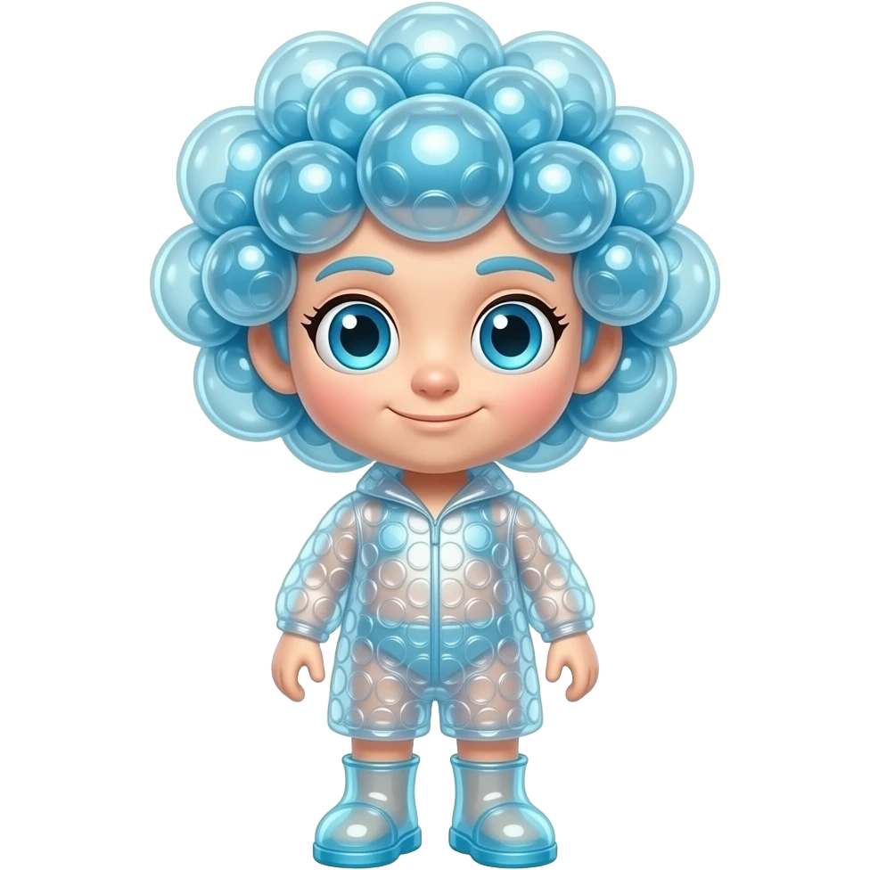 A full body Bubble Wrap Roll Entity with a big head and small body ...