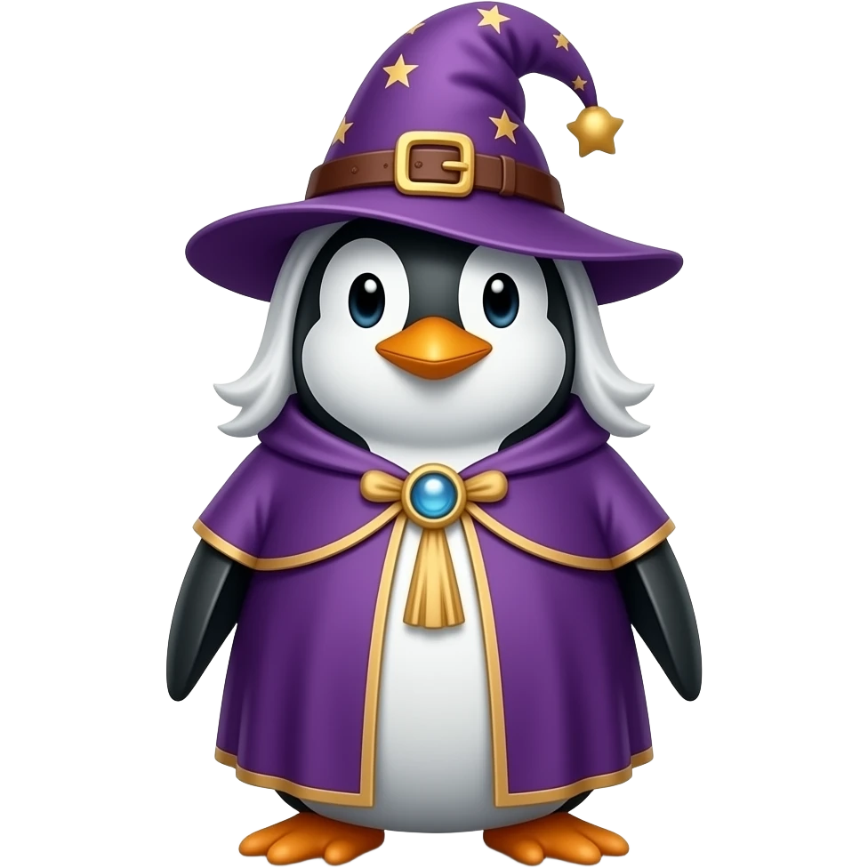 Penguin Wizard emoji