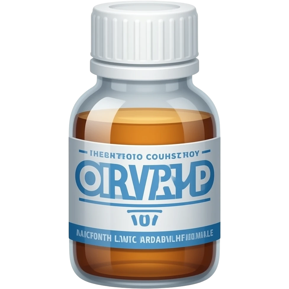 presciption cough syrup bottle emoji