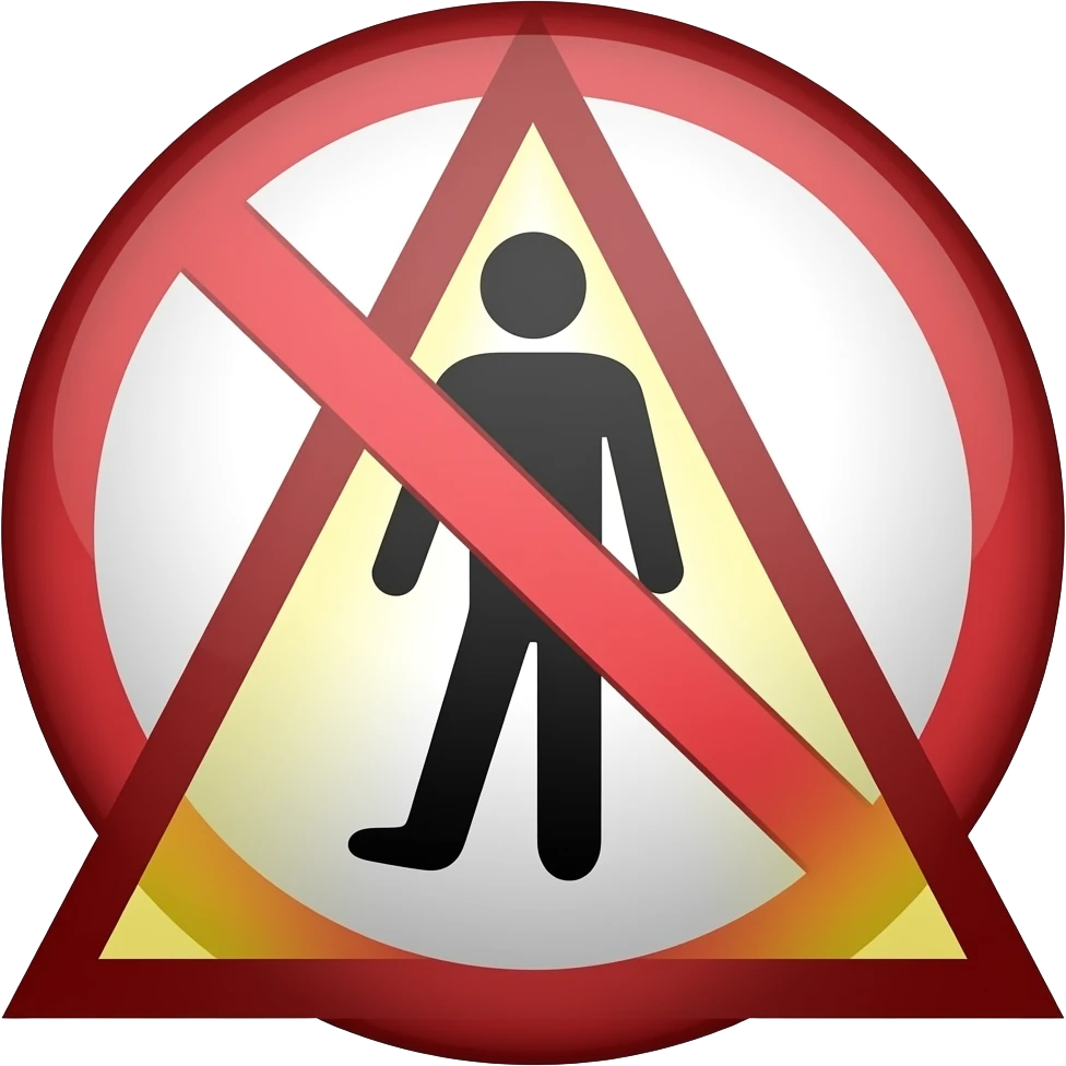 prohibido daño al entorno emoji