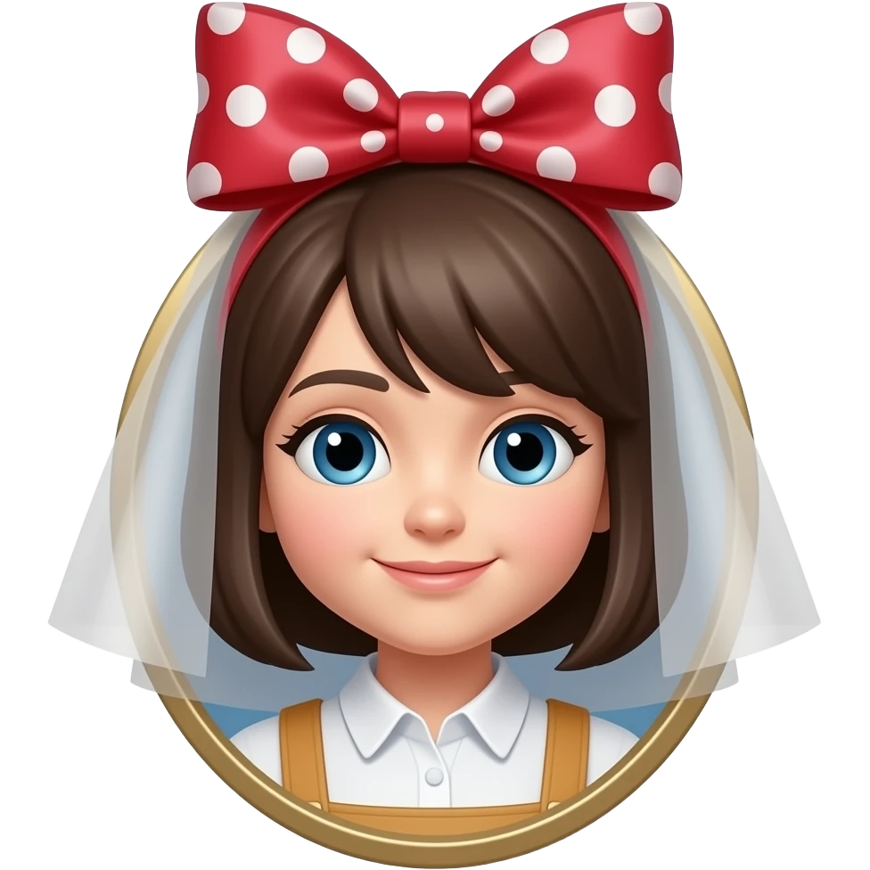 I want an emoji wearing a bow emoji