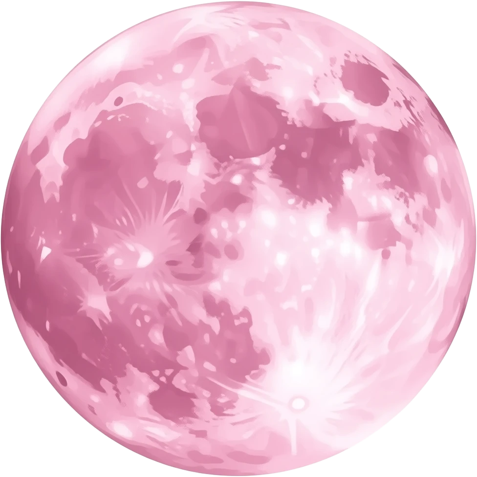 Pink moon emoji