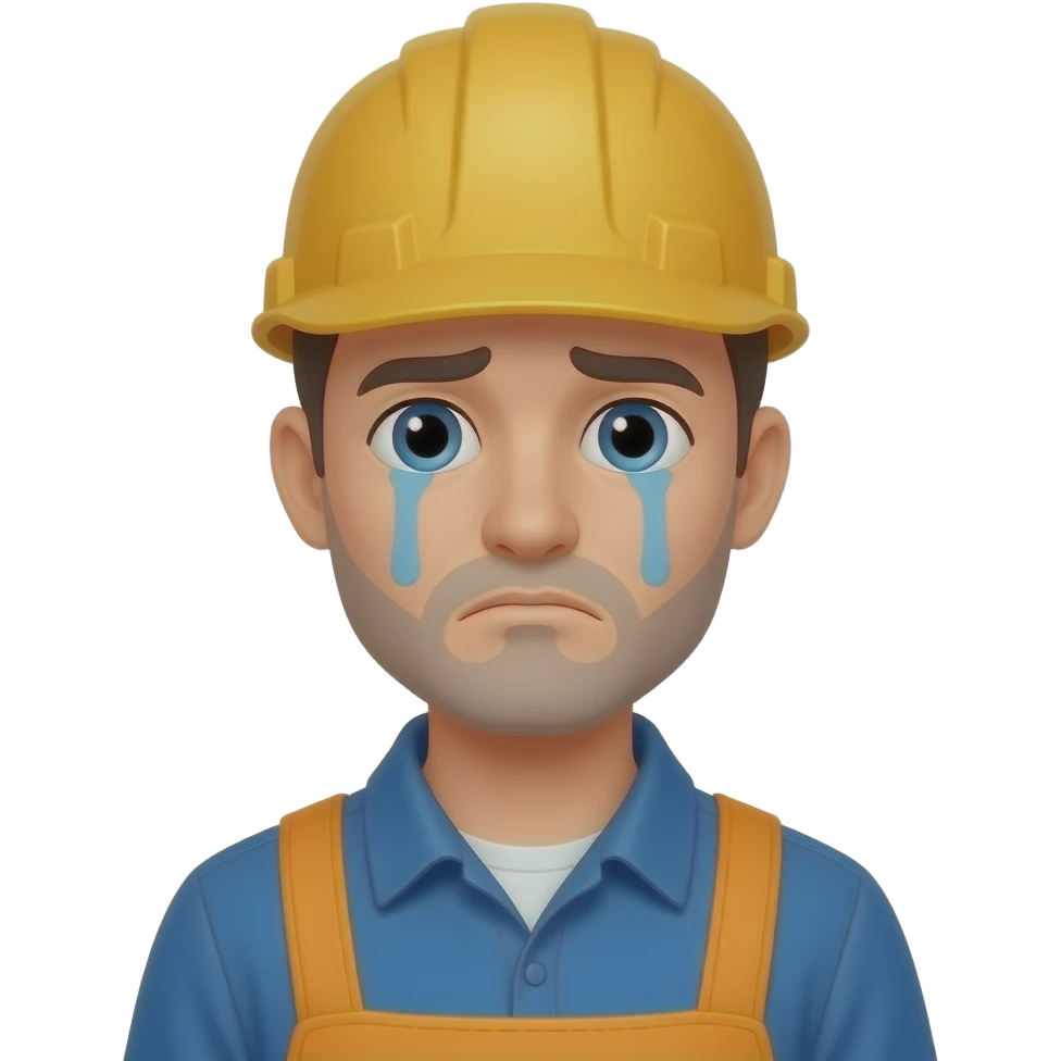 A sad Worker emoji