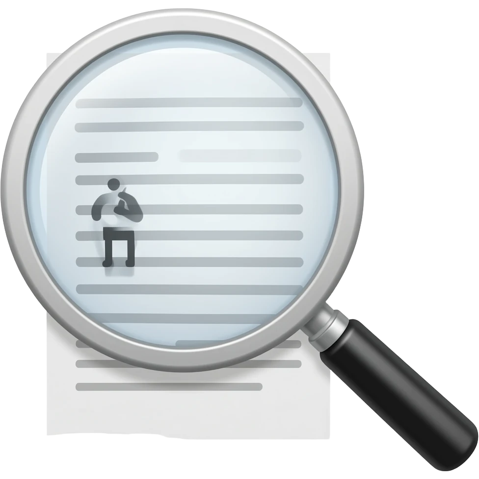 a new paper get magnified under the magnifyglass emoji