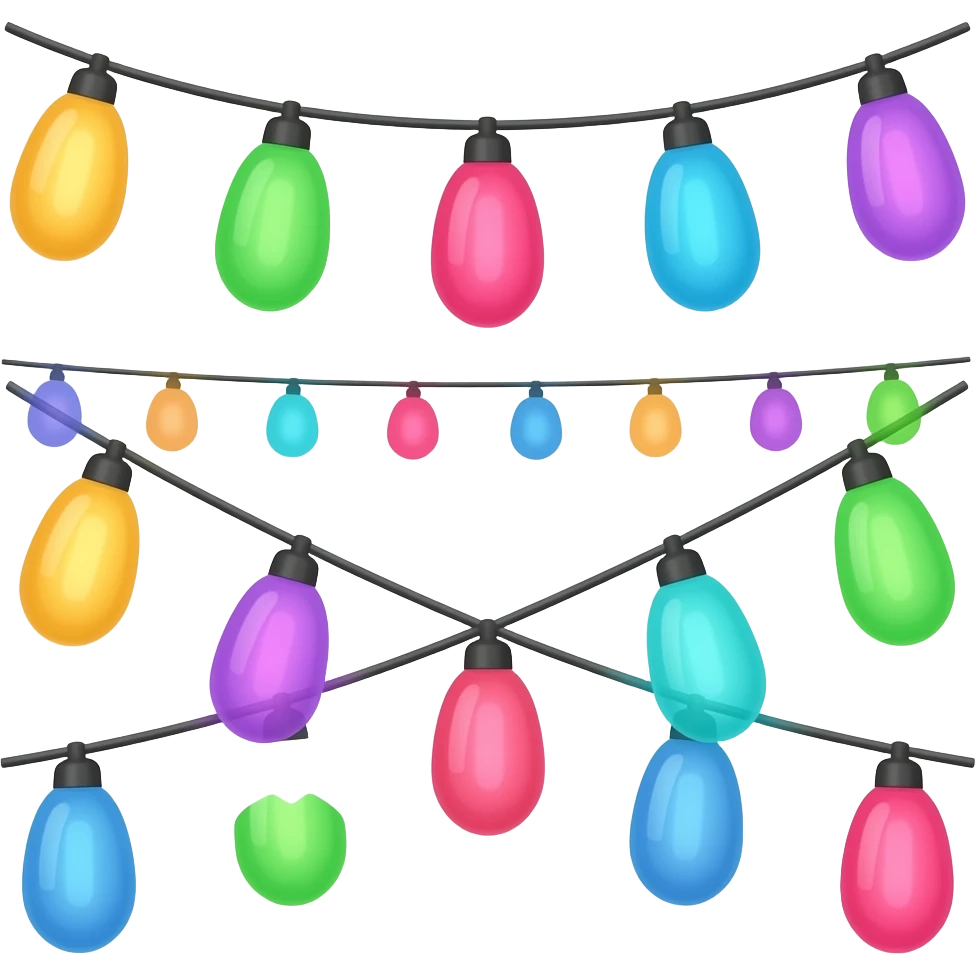 Colorful Festival Lights emoji