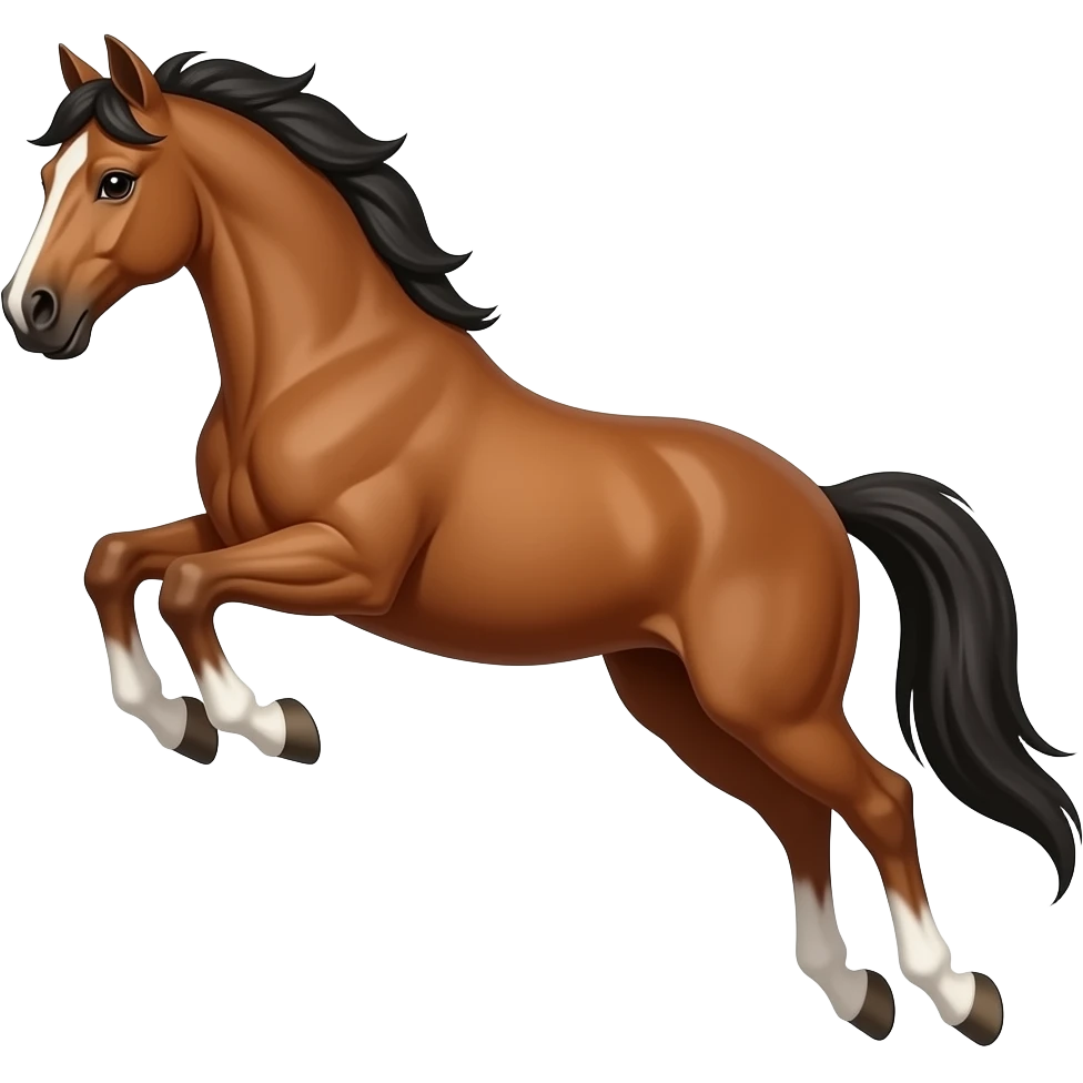 Horse jumping emoji
