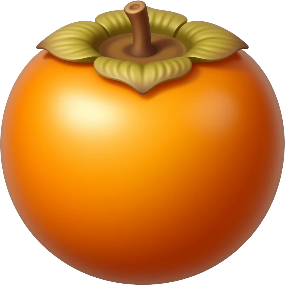Persimmon Acai Berry cartoon emoji