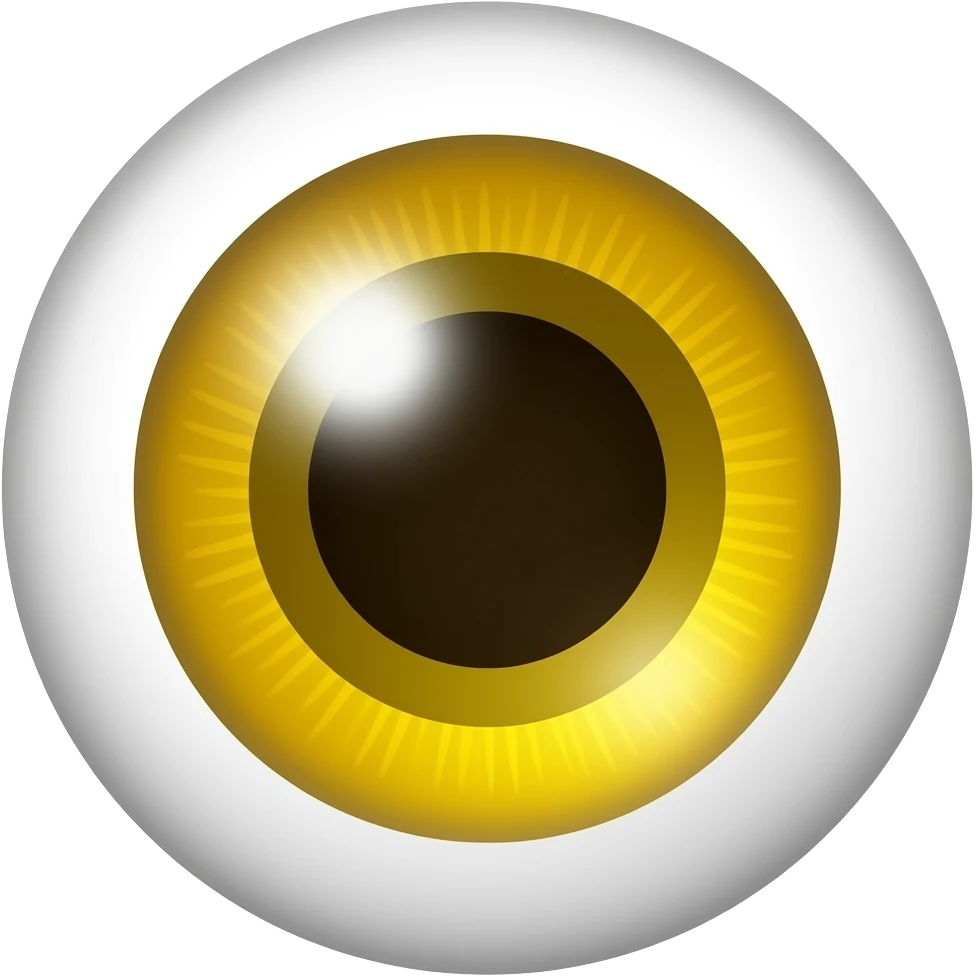 Yellow eye emoji