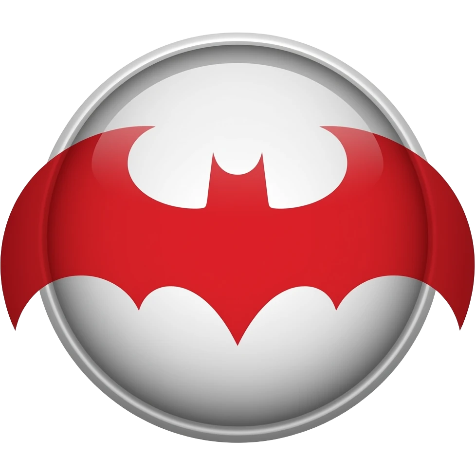 Red bat symbol emoji