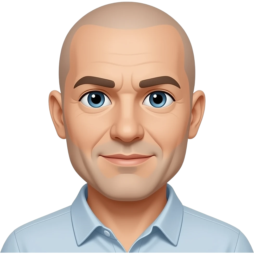 a bald man emoji