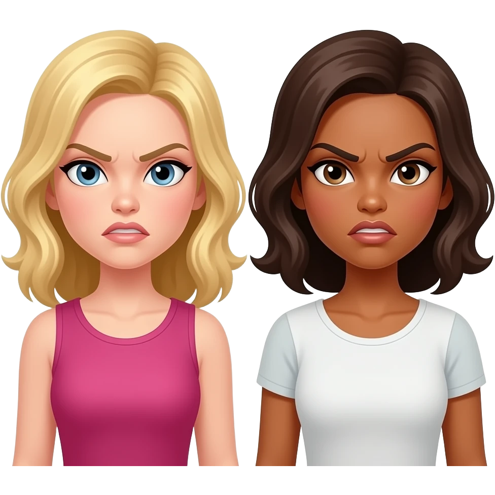 👱🏻‍♀️🙎🏼‍♀️💢 emoji