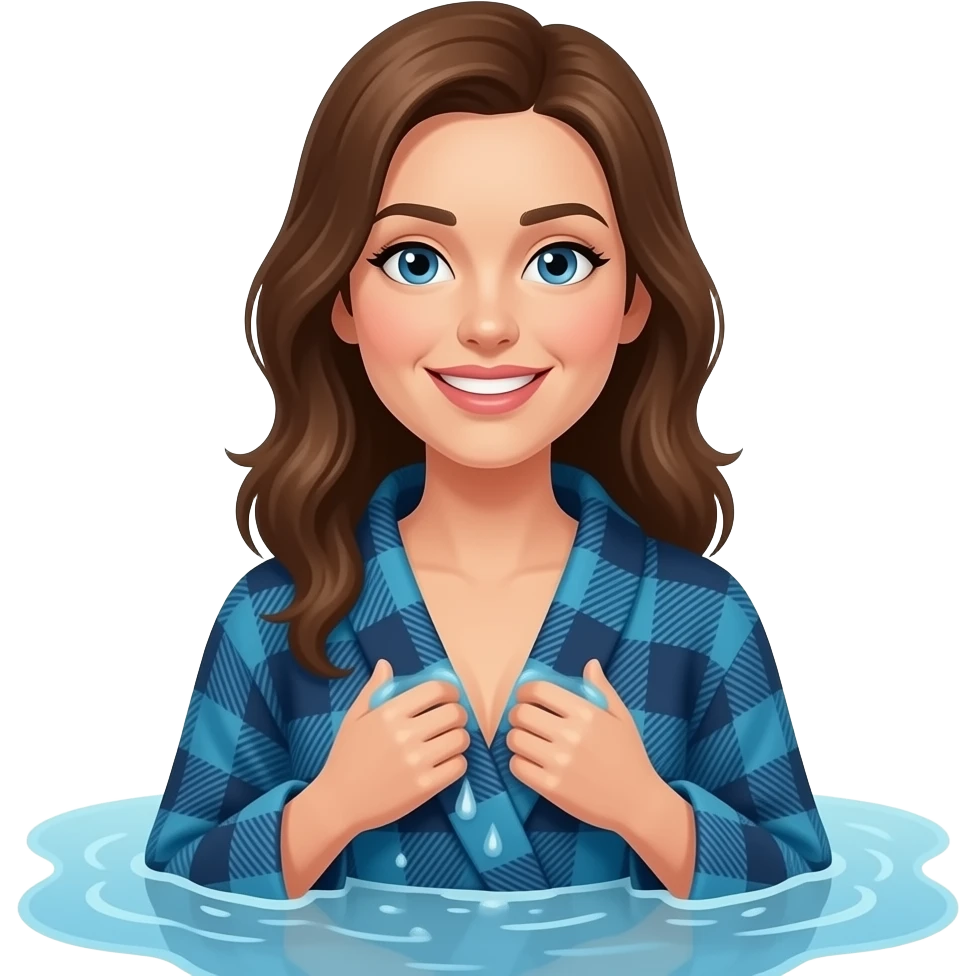 Scottish Dry robe woman bather emoji | AI Emoji Generator