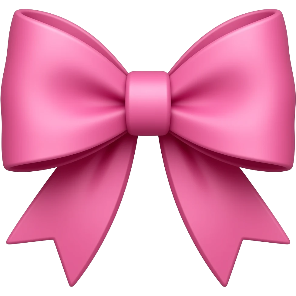 pink bow emoji