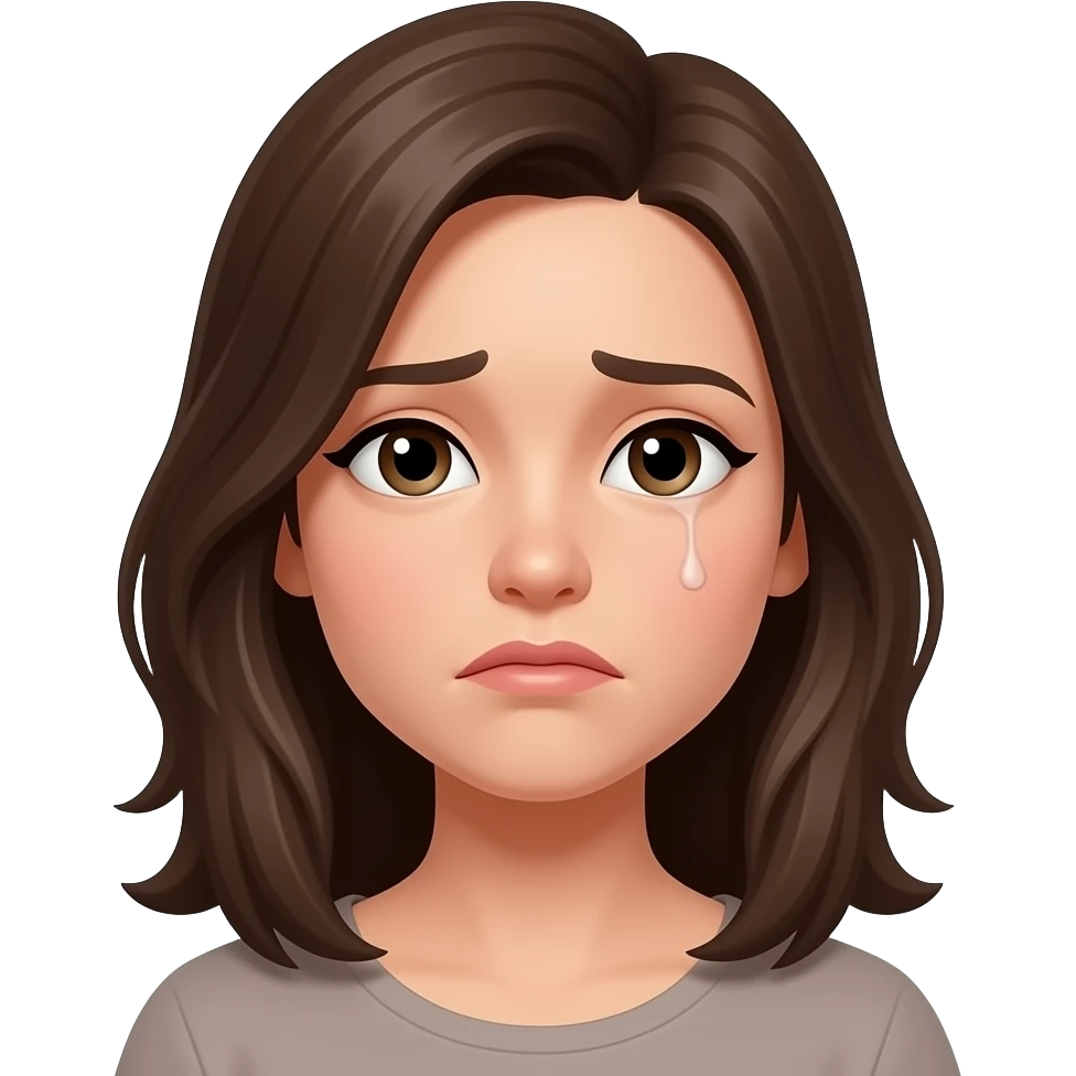 грустное лицо женщины emoji