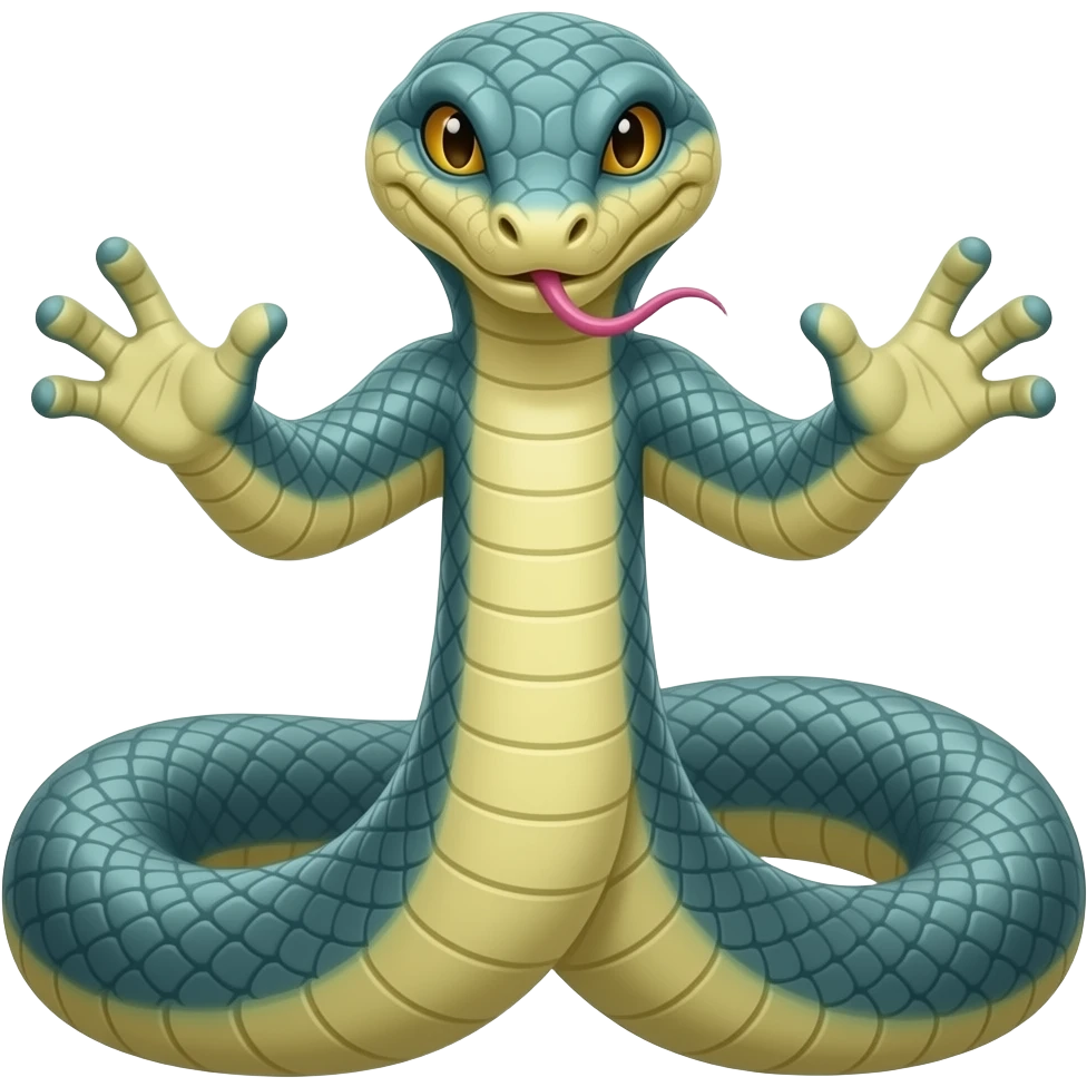 Naga with arms emoji