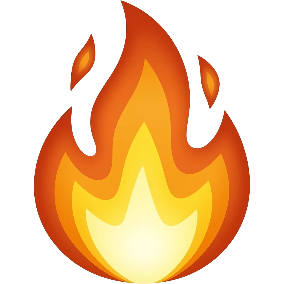 Яркий огонь emoji