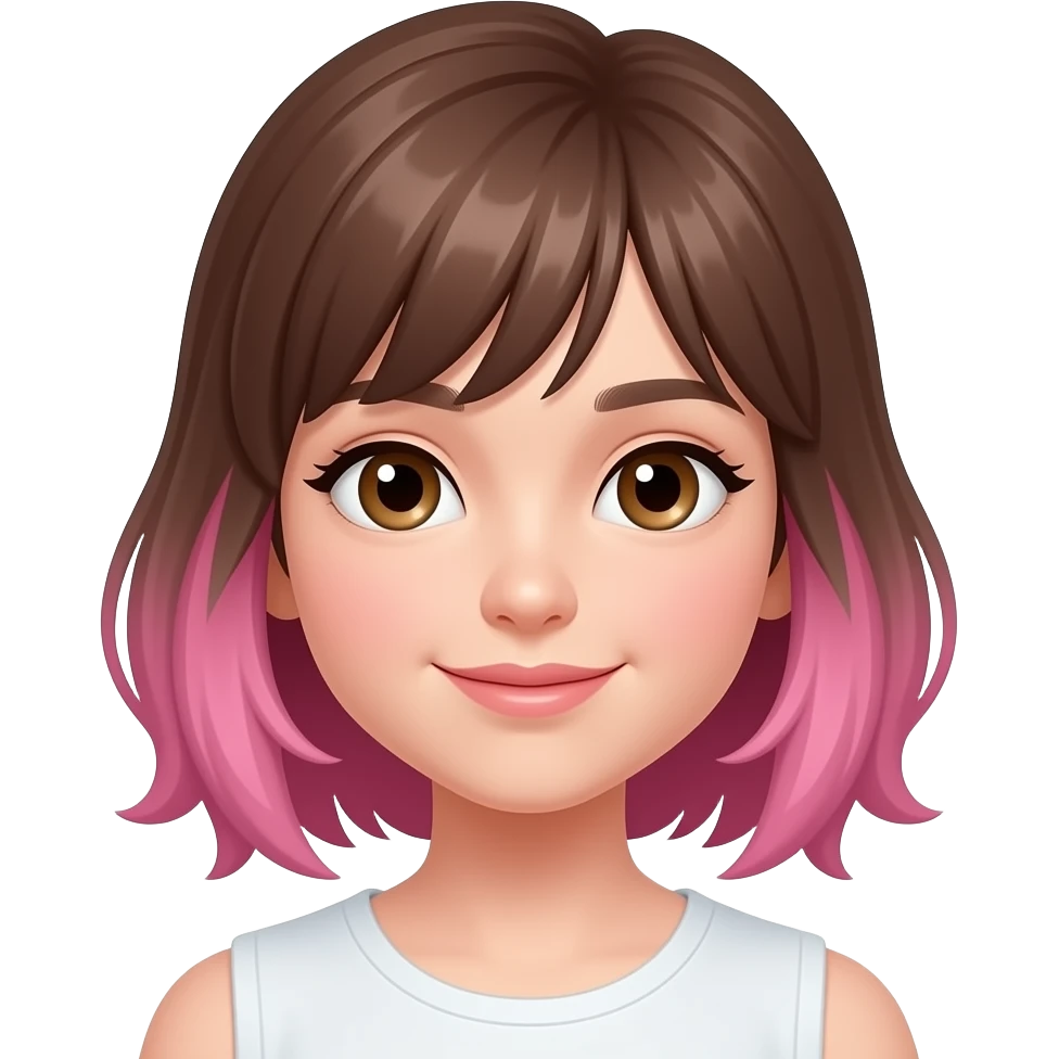 brown pink girl emoji